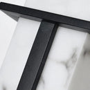 Axyaa Black Stainless Steel Artificial Marble Wall Sconce