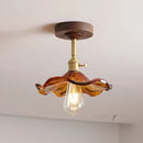 Axyaa Green Glass LED Ceiling Lights for Modern Indoor Lighting