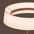 Axyaa LED Fabric Pendant Light - Modern Circular Hanging Lamp for Living, Dining, Bedroom, Kitchen, Island & Restaurant