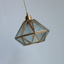 Axyaa Glass Chandelier Pendant Light Fixture LED Hanging Lamp for Home Decor