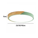 Axya LED Wood Round Ceiling Light for Modern Home Decor & Kids' Room