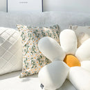 Axyaa Floral Pillow Case: Light Luxury Embroidered Cushion Cover, 45x45cm