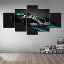 Axyaa Lewis Hamilton F1 Racing Cars Canvas Wall Art Set
