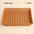 Axyaa Rattan Wicker Serving Baskets - 10 Sizes for Bread, Fruit, Vegetables