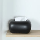 Axyaa Ceramic Tissue Box: Minimalist Bedside Table Decor & Desk Decoration
