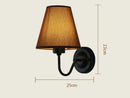 Axyaa Fabric Shade LED Wall Sconce for Home Decor