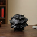Axyaa Wave Ceramic Vase Desk Decoration with Artificial Flowers