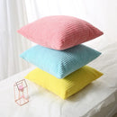 Axyaa Soft Corduroy Corn Grain Throw Pillow Cover for Home Decor - 40/45/50cm
