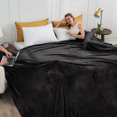 Axyaa Cozy Fleece Blanket Throw - Super Soft Microfiber Luxury Bed Blanket