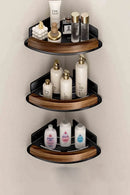 Axyaa Triangular Wall Mounted Corner Shelf - Bathroom & Kitchen Organizer Rack