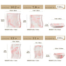 Axyaa Flora Marble Pink Porcelain Tableware Set for 6