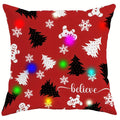 Axyaa Snowflake Christmas Tree Luminous Pillowcase