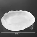 Axyaa Glass Dinner Plates Set - Restaurant Tableware for Desserts, Snacks, Sushi, Cakes