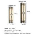 Axyaa Zen Style Wall Lamp for Bedroom Living Room Hotel Hallway Engineering