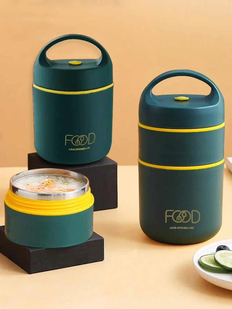Axyaa Stainless Steel Insulated Lunch Box Set with Porridge Cup