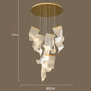 Axyaa Nordic Dining Room Chandelier Ceiling Light Stair Interior Lighting