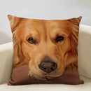 Axyaa Cute Dog Decorative Cushion Cover 45x45cm Linen Sofa Pillowcase Home Bedroom Decor