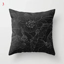 Axyaa Black Cat Party Halloween Anime Cushion Cover Ghost Skull Pumpkin Decor