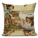 Michelangelo Genesis Mural Sofa Pillow Case by Axyaa - Renaissance Art Decoration