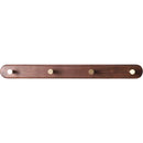 Axyaa Black Walnut Wood Clothes Hook: Stylish Brass Wall Hanger for Bedroom & Foyer