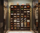 Axyaa 10-Tier Wooden Shoe Storage Cabinet with 30 Cubbies