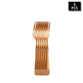 Axyaa Rose Gold Stainless Steel Cutlery Set - 24pcs Family Hotel Dining Kit