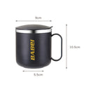 Axyaa Double-Layered Stainless Steel Coffee Mug - 400ml Vacuum Flask Beverage Cup