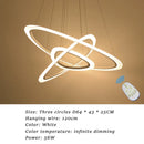 Axyaa Modern Acrylic Ceiling Chandelier Dimmable Pendant Light for Dining & Living Room