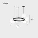 Axyaa Magic Bean Glass Chandelier: Nordic Minimalist Luxury Light for Living Room, Bedroom & Restaurant