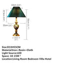 Axyaa Retro Table Lamp for Luxe Living Room, Hotel Bedroom LED Desk Light