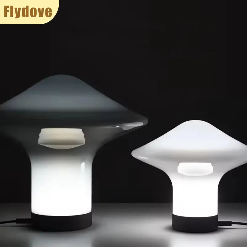 Axyaa Nordic Modern Mushroom Desk Lamp for Bedroom and Hotel LED Lighting Fixtures