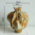 Axyaa Retro Ceramic Vase for Stylish Table Decor and Floral Arrangements