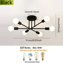 Axyaa Minimalist Luxury 6-Speed E27 Branch Chandelier Ceiling Light