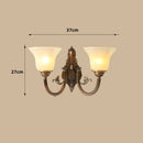 Axyaa Luxury Frosted Glass Chandelier for Living Room Bedroom