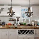 Axyaa Modern Farmhouse Pendant Chandelier for Dining Room Kitchen Island
