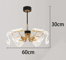 Axyaa Modern Staircase Chandeliers LED Pendant Light for Living Room