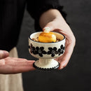 Axyaa Ceramic High Footed Dessert Bowl for Molecular Cooking and Molecular Gastronomy