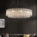 Modern Crystal Chandelier by Axyaa - Stylish Lighting for Living, Bedroom, and Dining Rooms
