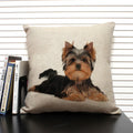 Axyaa Dog Pattern Cushion Cover for Family Sofa and Car Decoration