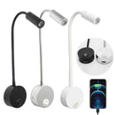 Axyaa LED Wall Lamp with USB Charging Port and Multi-Color Reading Light