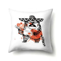 Axyaa Cartoon Animals Plush Cushion Cover 45x45cm Cute Cats and Dogs Pillowcase