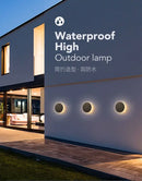 Axyaa Waterproof Round Outdoor Wall Lights for Garden and Porch