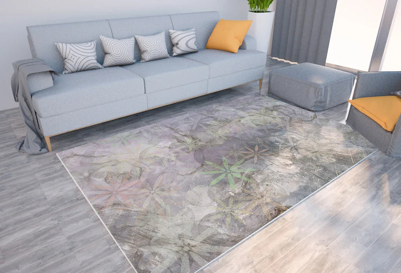 Axyaa Marble Texture Printed Carpet for Home Living Room and Bedroom Decoration
