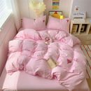 Axyaa Solid Color Bedding Set: Soft Bed Linens for Adults & Kids