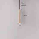 Axyaa Long Tube Wood Pendant Lamp: Japanese-Style Retro Modern Chandelier
