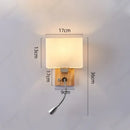 Axyaa LED Wall Lamp with Rotatable Spotlight for Bedroom Reading