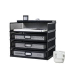 Axyaa Desk Organizer with Drawer and Screen Tray, Multi-functional File Rack