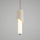 Axyaa Stone Bedside Counter Set with Pendant Lights
