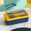 Axyaa Leakproof Lunch Box Set with Fork & Spoon - Microwave Safe Container