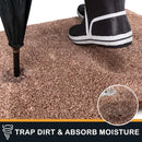 Axyaa Super Absorbent Door Mat 34x59, Non-Slip Shoe Scraper, Machine Washable Entry Rug